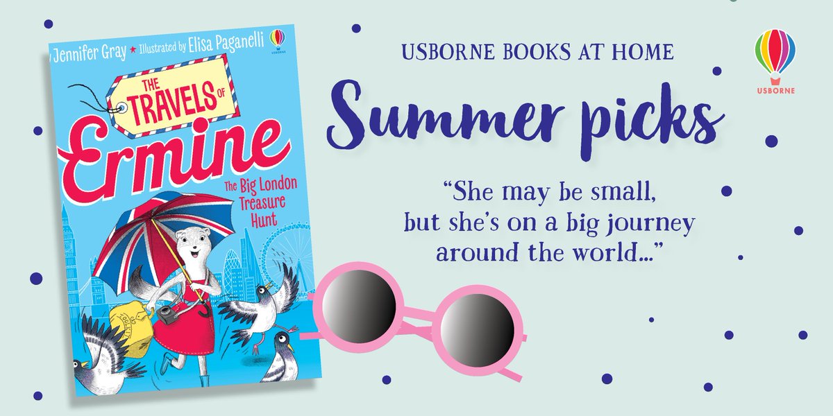 UsbornePartners's tweet photo. This week’s #youngfiction pick sees #ErminetheDetermined on a London adventure! She can't wait to help her friend Minty uncover her family's stolen Tudor treasure. But the devious Colonel Beef Wellington has other ideas... #USBAHSummerPicks📚  @JenniferGrayBks @elisaupsidedown https://t.co/1A2GSc59Rr