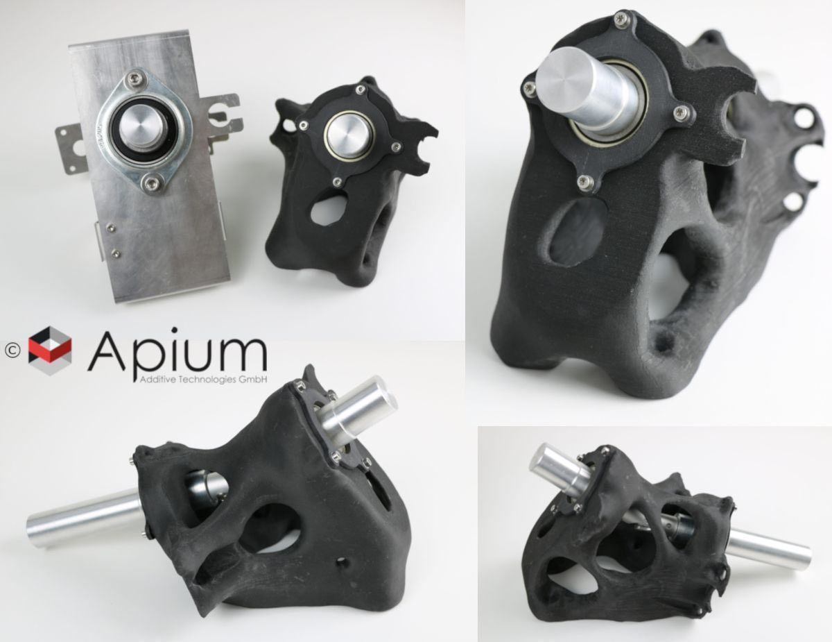 Look at this guidance for a Hooke's Joint: We printed the topology optimized part out of CF PEEK with our P-machine, saving 36 % of material compared with the metal original. Learn more about lightweight production using AM at buff.ly/2YpLIjn or contact us directly!