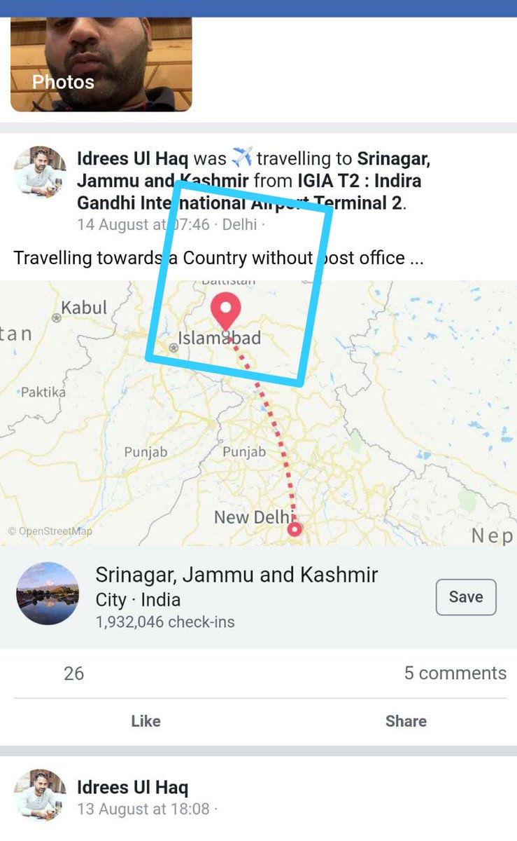 Okay so this guys Idrees, He is in touch with NDTV from 9th August. He is calling Srinagar a different "country" (3rd SS). So nothing happened coincidentally u see. Hey  @BDUTT How low can u get? your anti national stance staring in ur face & yet u wont give up being anti India?