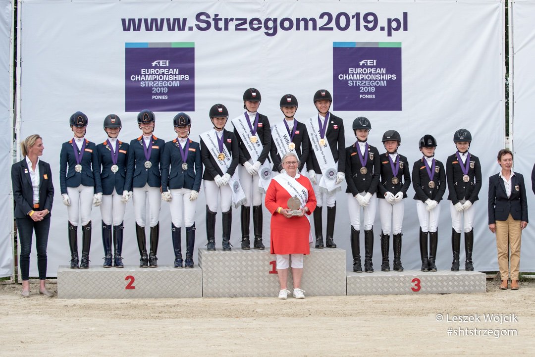 #FEIPonyEuros2019: The dressage team from Denmark went for the gold medal at the FEI European Championships for Ponies. Silver medal went to the Netherlands, and bronze – to Germany. The Polish team finished at the tenth position.
Photo by Leszek Wójcik