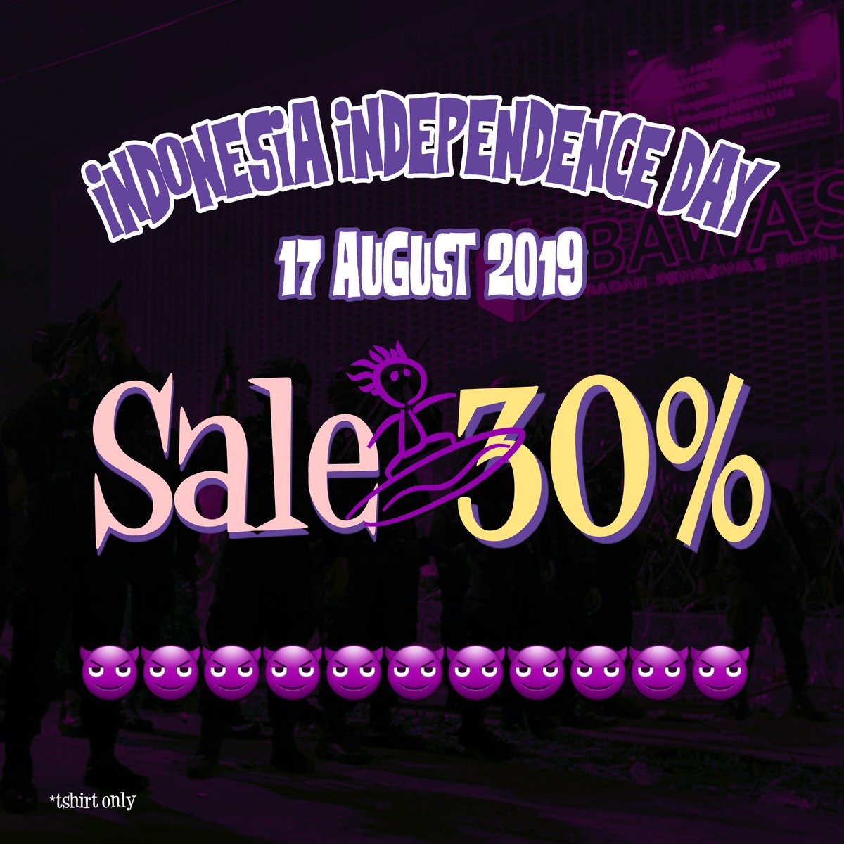 30% Off for you all
Only orders on august 17, 2019.
More information, check on instagram.com/thnk.co/