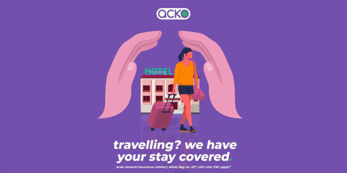 ACKOIndia's tweet photo. Travel woes? Well, sit back, relax and enjoy your holiday as we're all set to make your vacations and stays completely hassle-free as we partner with Oyo. #AckoInsurance #EvolveWithAcko #Insurtech
Visit: https://t.co/3s13JTvDoa https://t.co/pNu15A0n8S