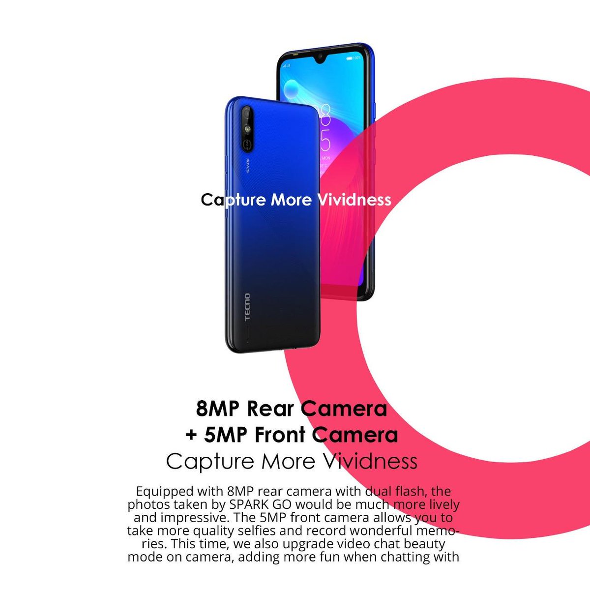 AfshanYounus's tweet image. smart look, gud camera &amp;amp; low price
aur kia chaye 
#TecnoSparkGo