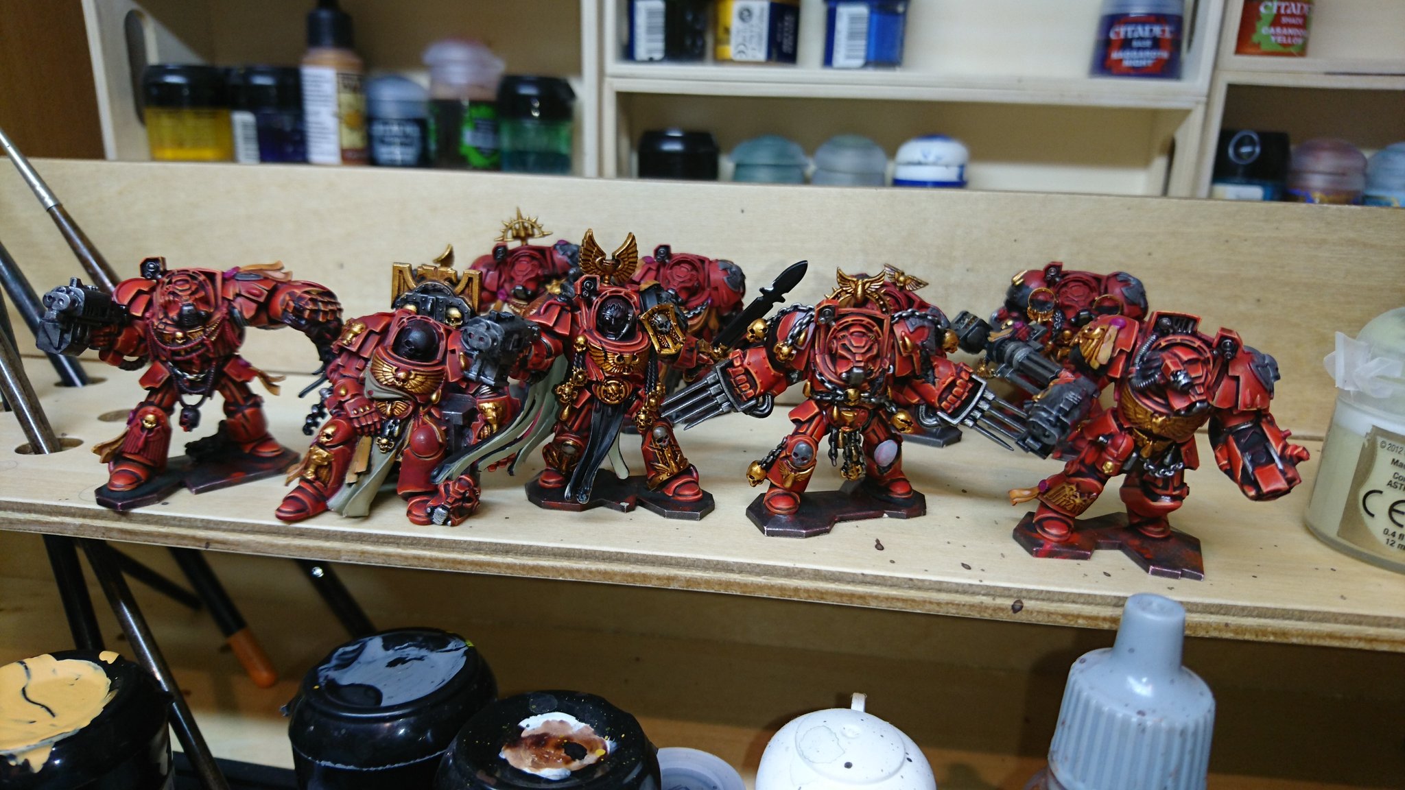 تويتر Rman على تويتر スペースハルクのブラッドエンジェル ターミネーターの赤いアーマーのハイライトまで完了しました ５体分 ブラッドエンジェル 赤色の加減が難しいですねぇ ちょっとやり過ぎるとオレンジ色になっちゃったりするので気を使いました ある