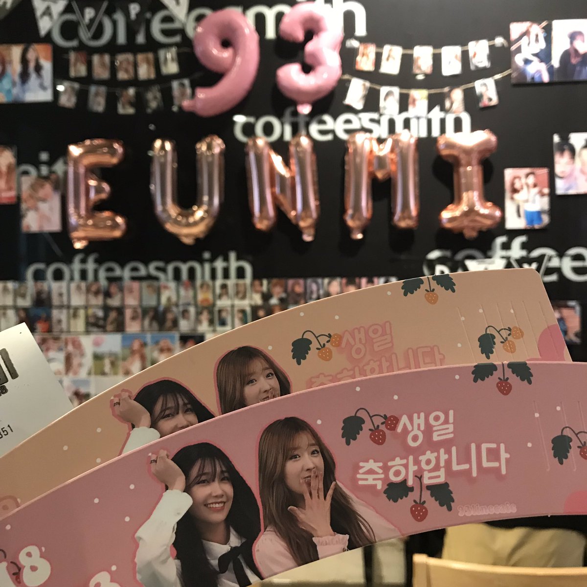 pinkpandie's tweet photo. Thank you for organising this cafe event! ๐
#FallFor93Day https://t.co/8EXzPLyzT7