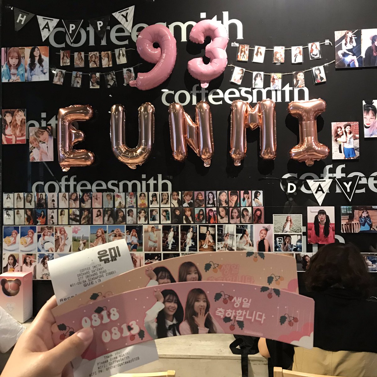pinkpandie's tweet photo. Thank you for organising this cafe event! ๐
#FallFor93Day https://t.co/8EXzPLyzT7