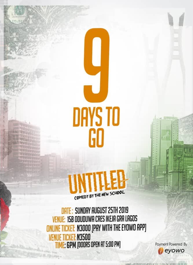 LanreShonubi's tweet photo. 9days to go!!!!!!!!!!!!!!! https://t.co/clOMn6kqr9