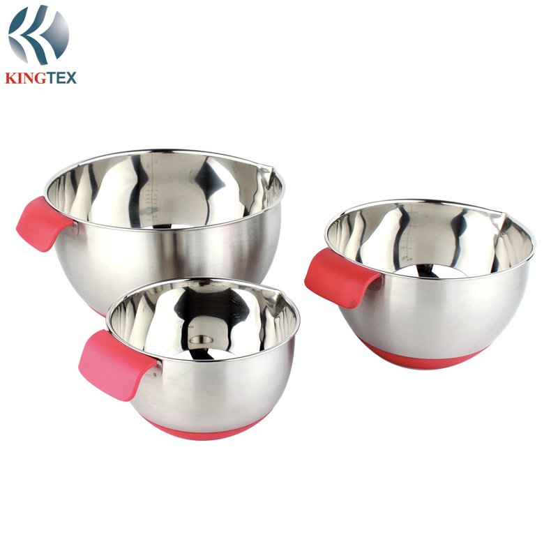 kingtexview's tweet image. How will our Salad Bowl with Kitchen Dinnerware Sets Stainless Steel Mixing Food 24cm/20cm/16cm KINGTEXBAR BW011 impress you? #stainlesssteelspoon #bestmixingbowls