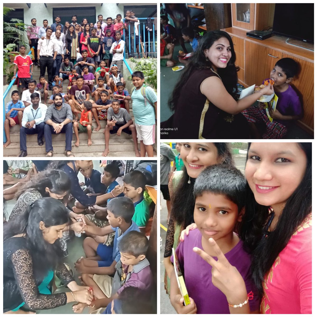 #TCSP4LSADHANASAMARPANMONTH TCS GE Mumbai Team visited Angel's Orphage Asram to celebrate Raksha Bandan. Associates tied Rakhis &amp; gave gifts &amp; sweets to kids <a href="/AnupamSinghal5/">Anupam Singhal</a> <a href="/RakeshDevpura/">Rakesh Devpura</a> <a href="/tcsjohn2001/">Oommen John</a> <a href="/vivekjadon9/">Vivek Jadon</a> <a href="/aasha2015/">Asha v</a> <a href="/People_TCS/">Life at TCS</a> <a href="/mmishras/">Manish</a> <a href="/aasha2015/">Asha v</a>
