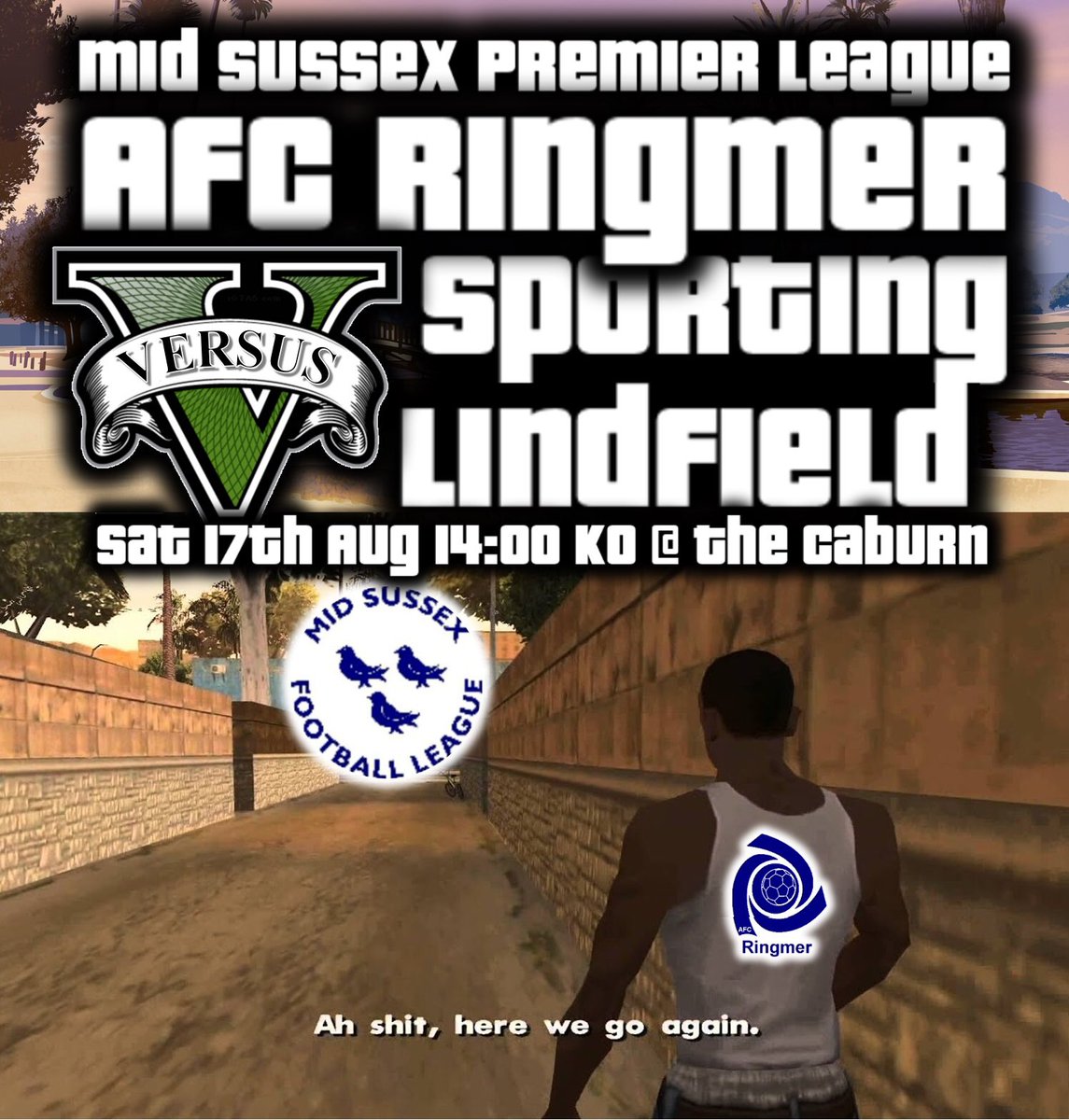 RingmerAFC's tweet image. It’s back....

We kick off our @midsussexleague season at home to @SportingLindFC on Saturday. 

Kick off is 14.00 at The Caburn Ground.

All welcome 💙
Clubhouse and bar open 🍺🍫🍔🍟🍸
Free entry 🎟

#gyns