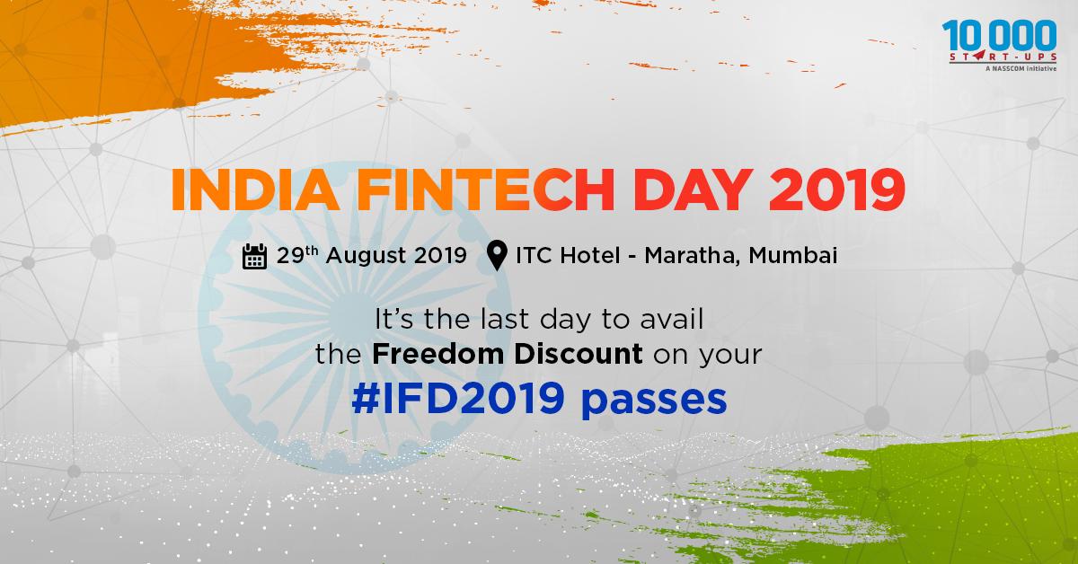 nasscomstartups's tweet photo. Understand the drivers of #digitaltransformation of the #financeindustry at #IFD2019. Here's your last chance to avail our exclusive #FreedomDiscount offer. Register now https://t.co/HNi9DAaDTO https://t.co/SeOzEU147r