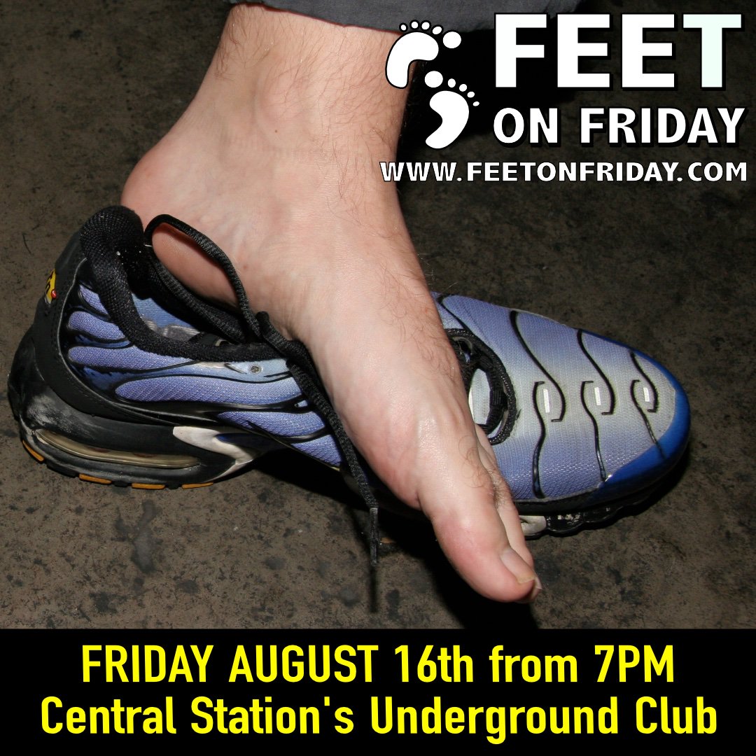 feetonfriday's tweet photo. Feet on Friday TONIGHT Friday, 16th August from 7pm at Central Station's Underground Club in London N1 More info: https://t.co/C7fvppuZTV #gayfeet #gaysocks #gaysneakers #gayboots #gaylondon #malefootfetish #malefeet #gayfootfetish #gaysockfetish #malesockfetish #gaysneakerfetish https://t.co/j1V9ltlW0h