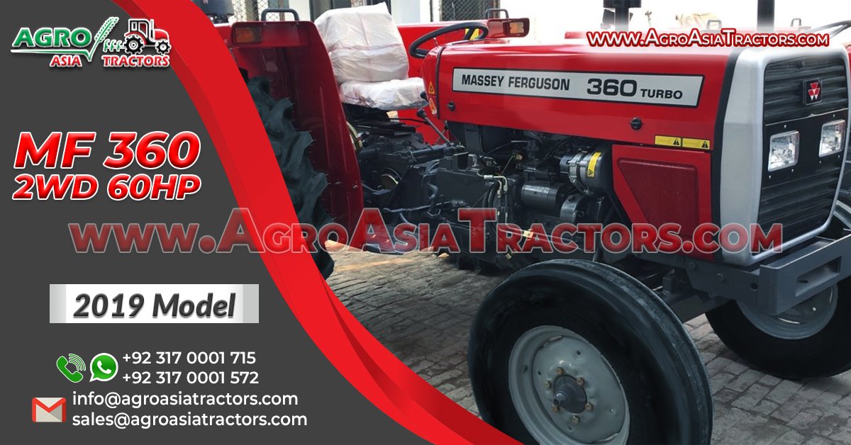 AgroAsiaTractor's tweet photo. - Export quality Brand New #MF360 #60hp
- Heavy Duty Front Axle & Support.
- Longer Wheel Base- Greater Pulling Power.
- High Performance, Fuel Efficient,
- Efficient Oil-Immersed Multi-Disc Brake System.
- Diesel Turbocharged Engine. High PTO Power. https://t.co/6bS2uRLYLG