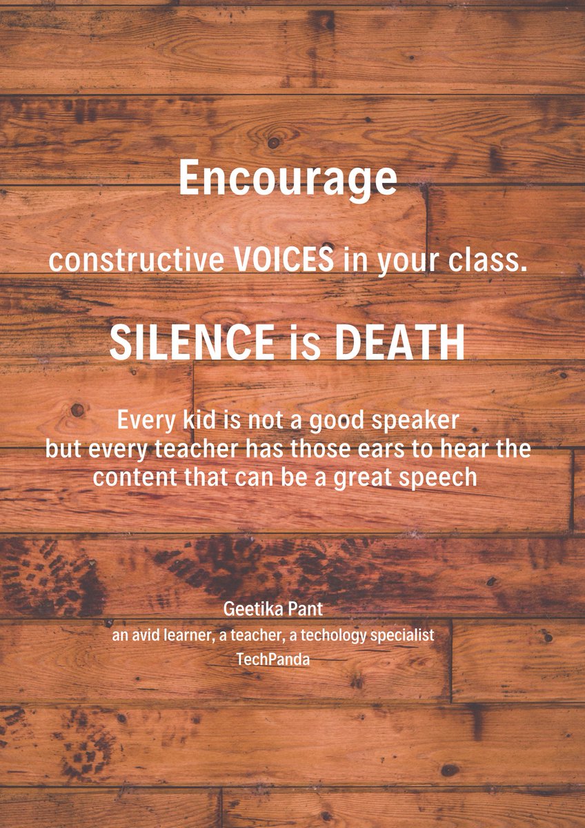 PantGeetika's tweet photo. Think & consider. Young learners need encouragement to make themselves heard # encouragement #younglearners #collaborativeclass #interactiveclass https://t.co/oHcTxlmhQg