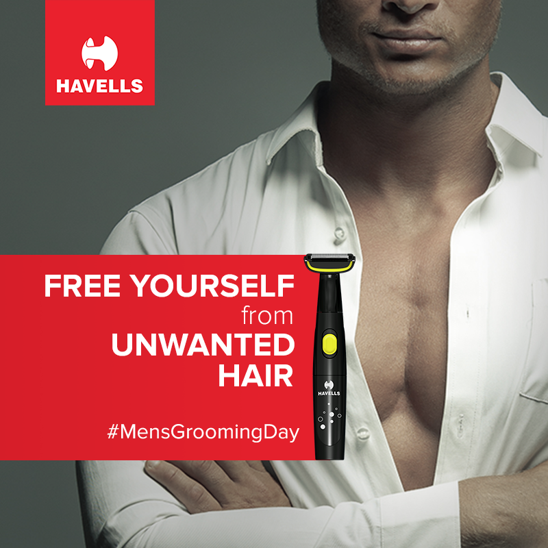 havellsindia's tweet photo. #TheHavellsDifference is clear to see, every time you give yourself that smooth clean look with the Havells Body Groomer! #MensGroomingDay!

To Know More: https://t.co/3Y19LOLhud https://t.co/LpP2vy5H6v