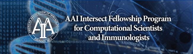 ImmunologyAAI's tweet photo. AAI is now accepting 2019 Intersect Postdoctoral Fellowship applications through September 3, 2019. This program is encourages understanding and communication between immunology researchers and computational scientists. Apply now: https://t.co/VzTVM8kpTZ #AwardsAAI https://t.co/FJamQOF8jq