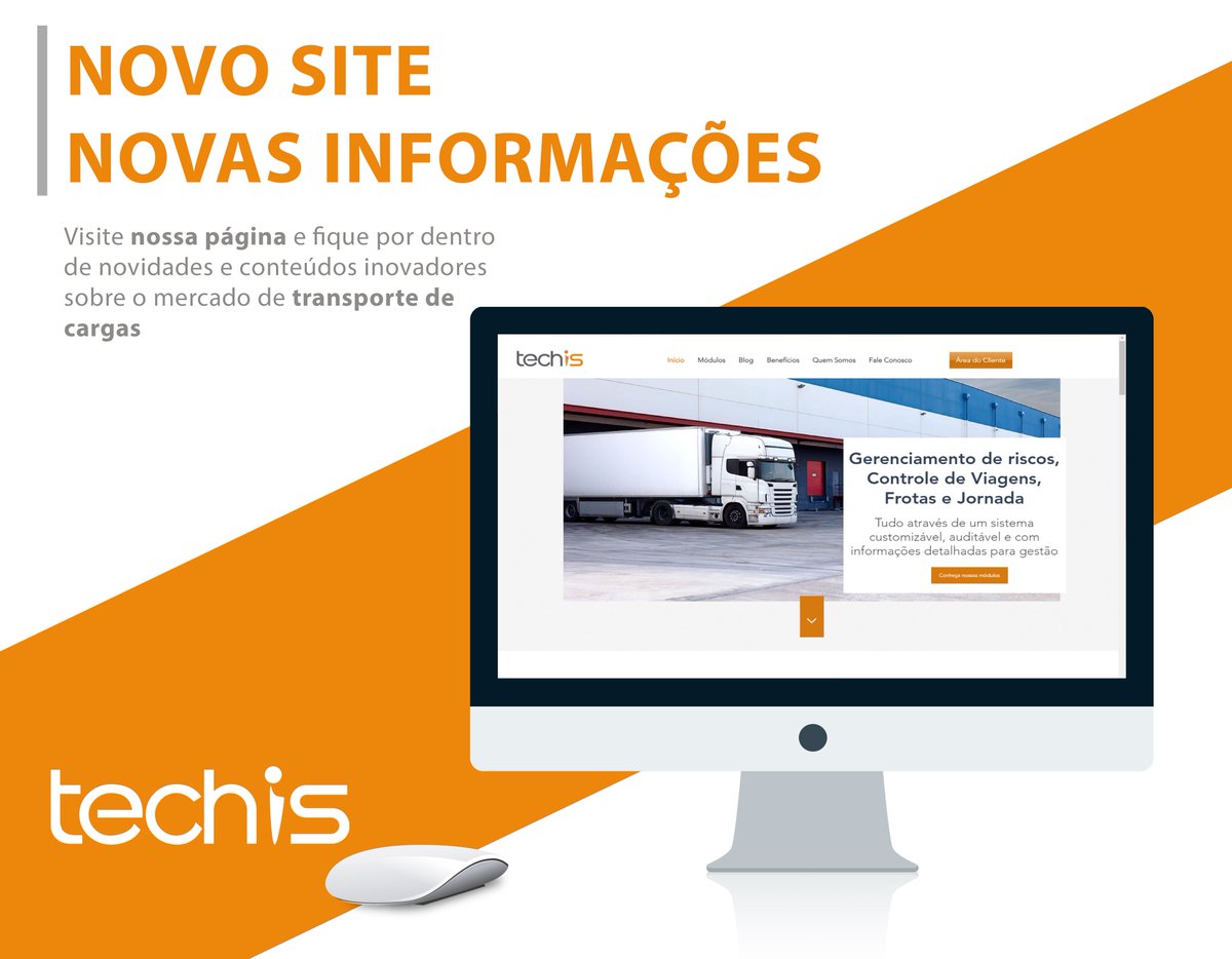 No novo site da Techis teremos uma área de blog onde postaremos artigos sobre o mercado de transporte de cargas. Com profissionais especializados no setor, queremos mantê-los informados comnossos conteúdos. Acesse: techis.com.br

#transportesdecarga #techis #novosite