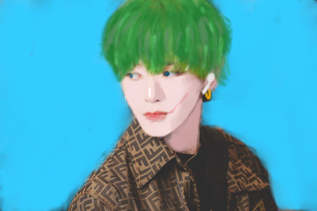 Nct Taeyong Fashion Style Auf Twitter Green Hair Taeyong