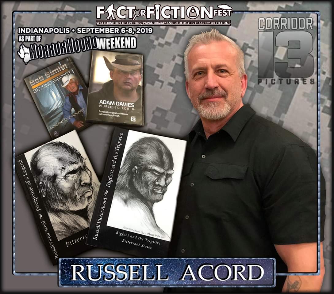 AcordRussell's tweet photo. #FactOrFictionFest #HorrorHoundWeekend #Indianapolis #Indiana #Author #FilmMaker #researcher #Investigator
#FootprintsofaLegend #BigfootandtheTripwire #Corridor13Pictures #Bob #Gimlin #BeyondBigfoot #AdamDavies #WorldExplorer #founder  #InternationalBigfootConference #Washington https://t.co/aBqpgZZbkX