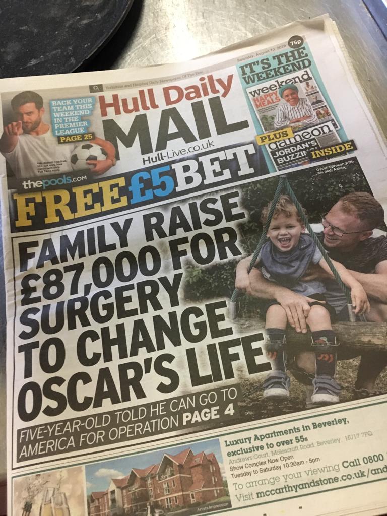 oscarschance_'s tweet photo. We are so close now! So proud of what we have achieved 💕 thank you for all the support! https://t.co/PCsKq3dGSA

#Hull #fundraising #SDR https://t.co/58ZD81cjW0