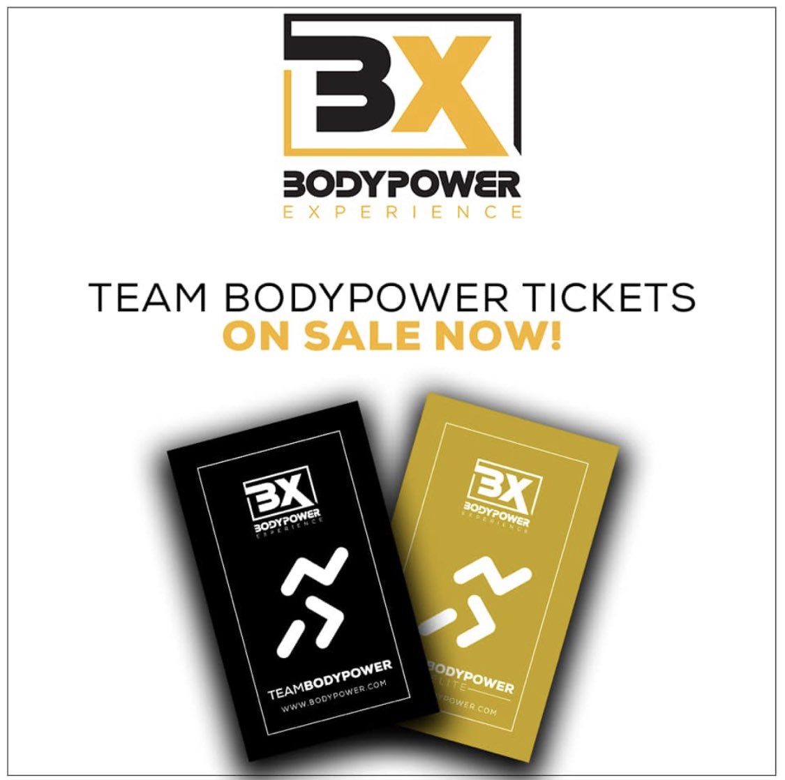 It’s that time of year again! 

#bodypowerexpo #bodypower #bodypowerexperience tickets are on sale!

Follow the below link for an EXCLUSIVE BodyPower Aluminium Water Bottle #freegift 

bodypower.seetickets.com/go/bodypower-m…