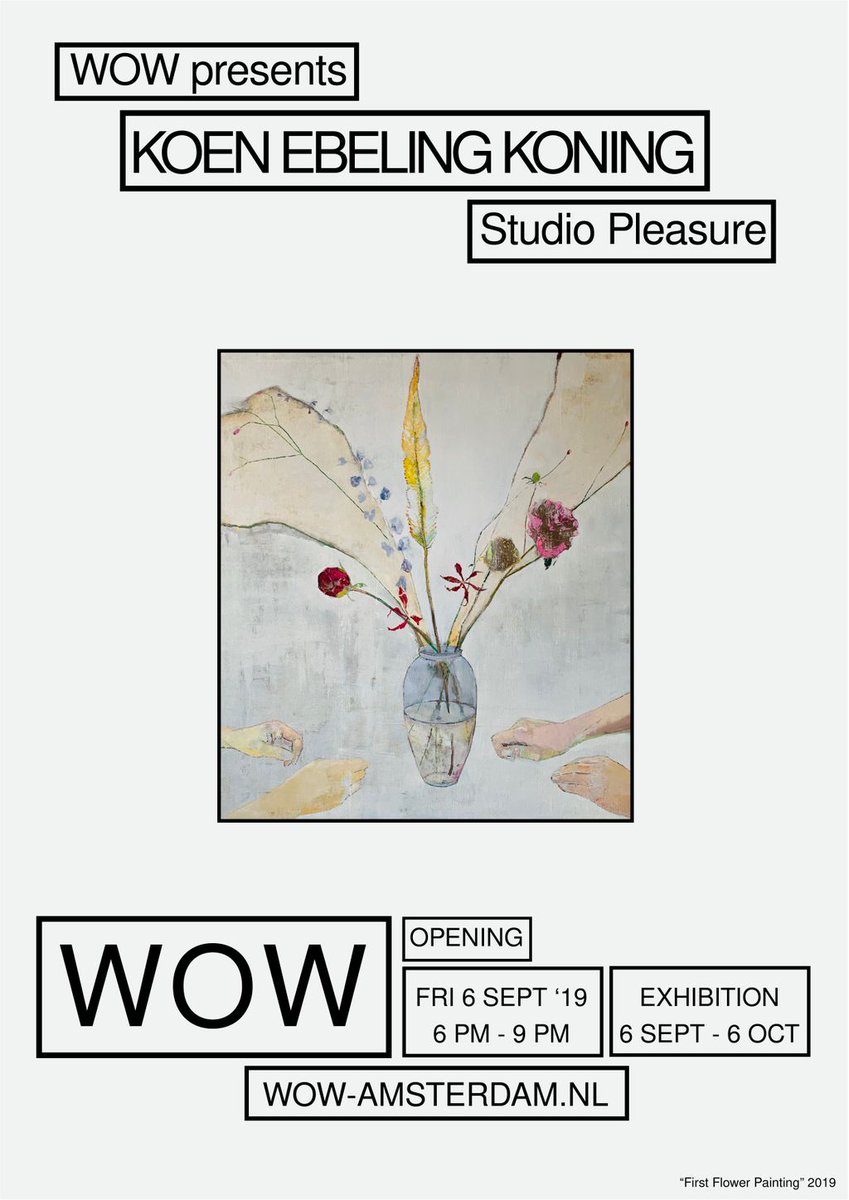 Upcoming exhibition: Studio Pleasure by Koen Ebeling Koning!