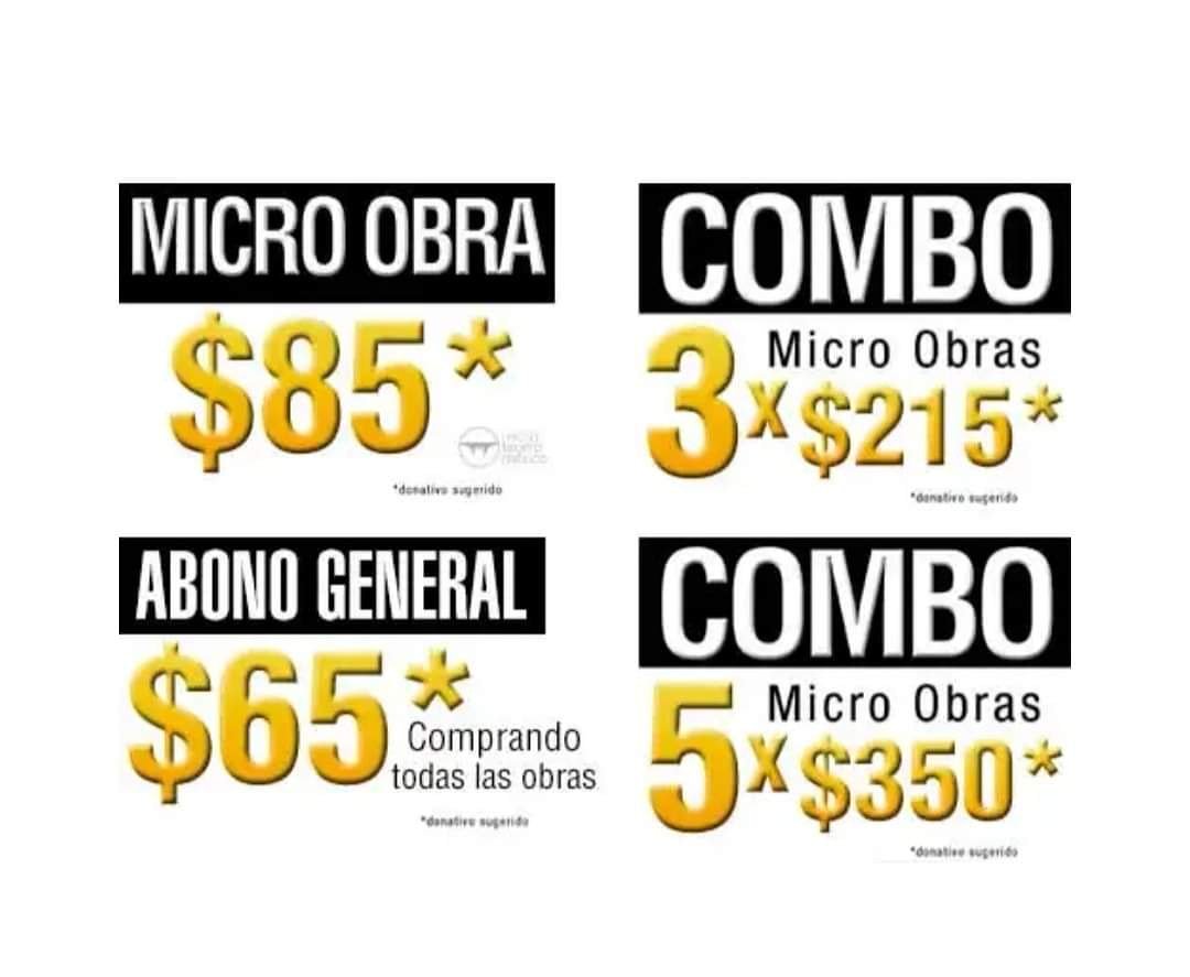 MicroTeatroMex's tweet photo. Teatro de variedad JUEVES Y VIERNES 8PM
#horarioCENTRAL
#sesionGOLFA
#microINFANTIL
1MicrobraX85PESOS
3Microbrasx215pesos
5Microbrasx350pesos https://t.co/k6IbXrjrxm