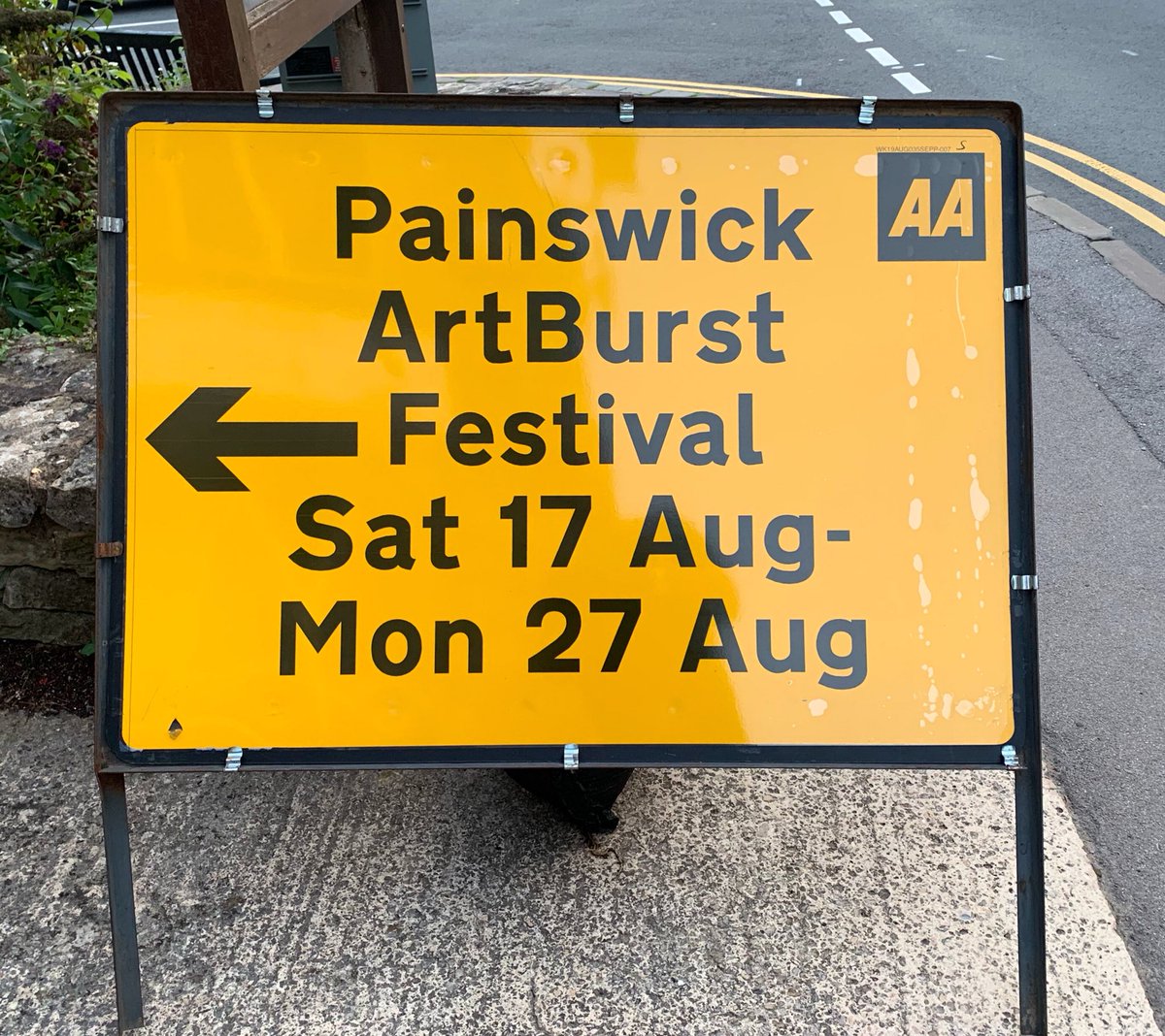 GCrittleArt's tweet photo. The signs are up and the artwork submitted all ready for @ArtburstPainswk There is lots of venues open around #Painswick so well worth a visit #artburst #art #exhibition https://t.co/2vfaIzkIQd