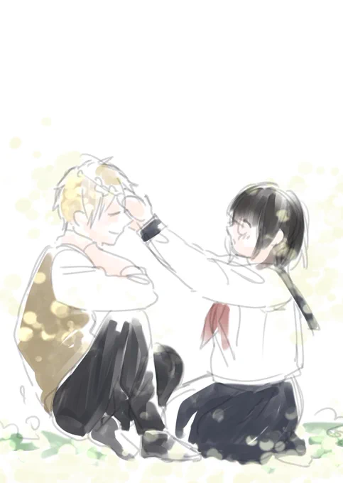 ブス花ボツラフ案たち。
6巻～その他カラーのボツ案ですが見事に座りアングルがボツってますね。ロク 