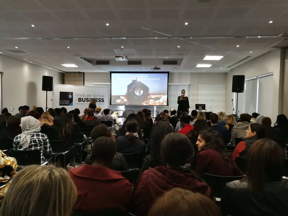 kimalanaidoo's tweet photo. Fantastic energy in the room - being inspired by all the brilliant speakers @UCTGSB #WIBdisrupt #Backsberg https://t.co/sAR03ujHEL
