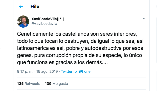 norcoreano's tweet photo. El homo sapiens ha pasado 300.000 años follando y migrando. No quedan grandes diferencias genéticas que expliquen nuestro comportamiento. Sí lo explica eso que llamamos cultura: la capacidad de crear ideas abstractas como España, Cataluña, Dios o el mindfulness. Un abrazo, Xavi. https://t.co/jluVSIge2k