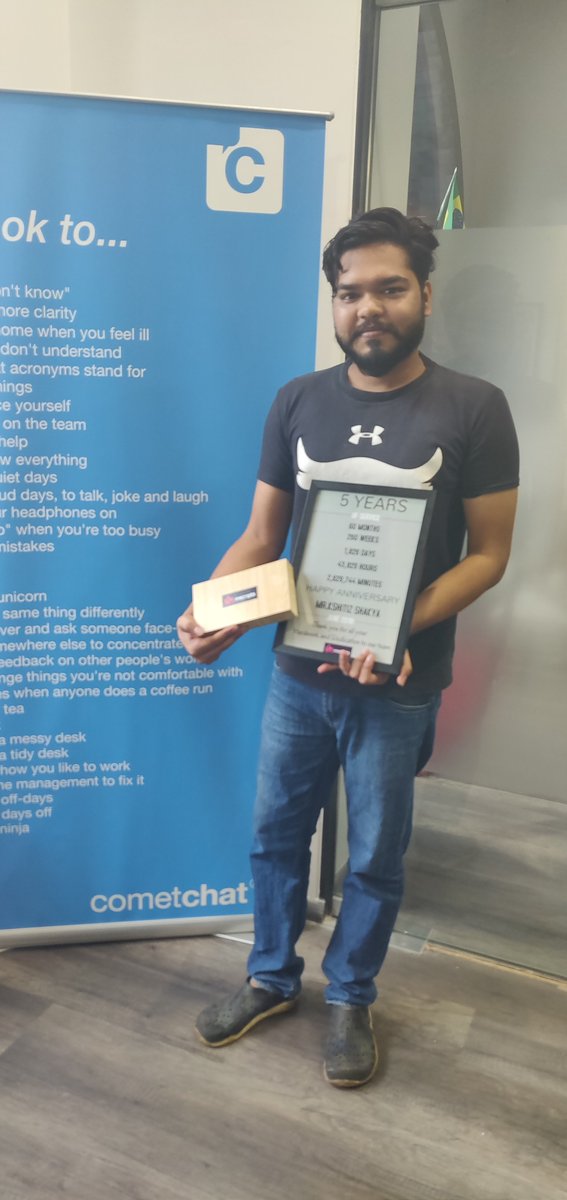 Inscripts's tweet image. Our organization is reaching greater heights by the day and it wouldn't have been possible without the support and dedication of our associates.
Congratulations Jeet Kapadia and Nishant Mehta for completing 3 years and Ajay Gajra and Kshitiz for completing 5 years with Inscripts.