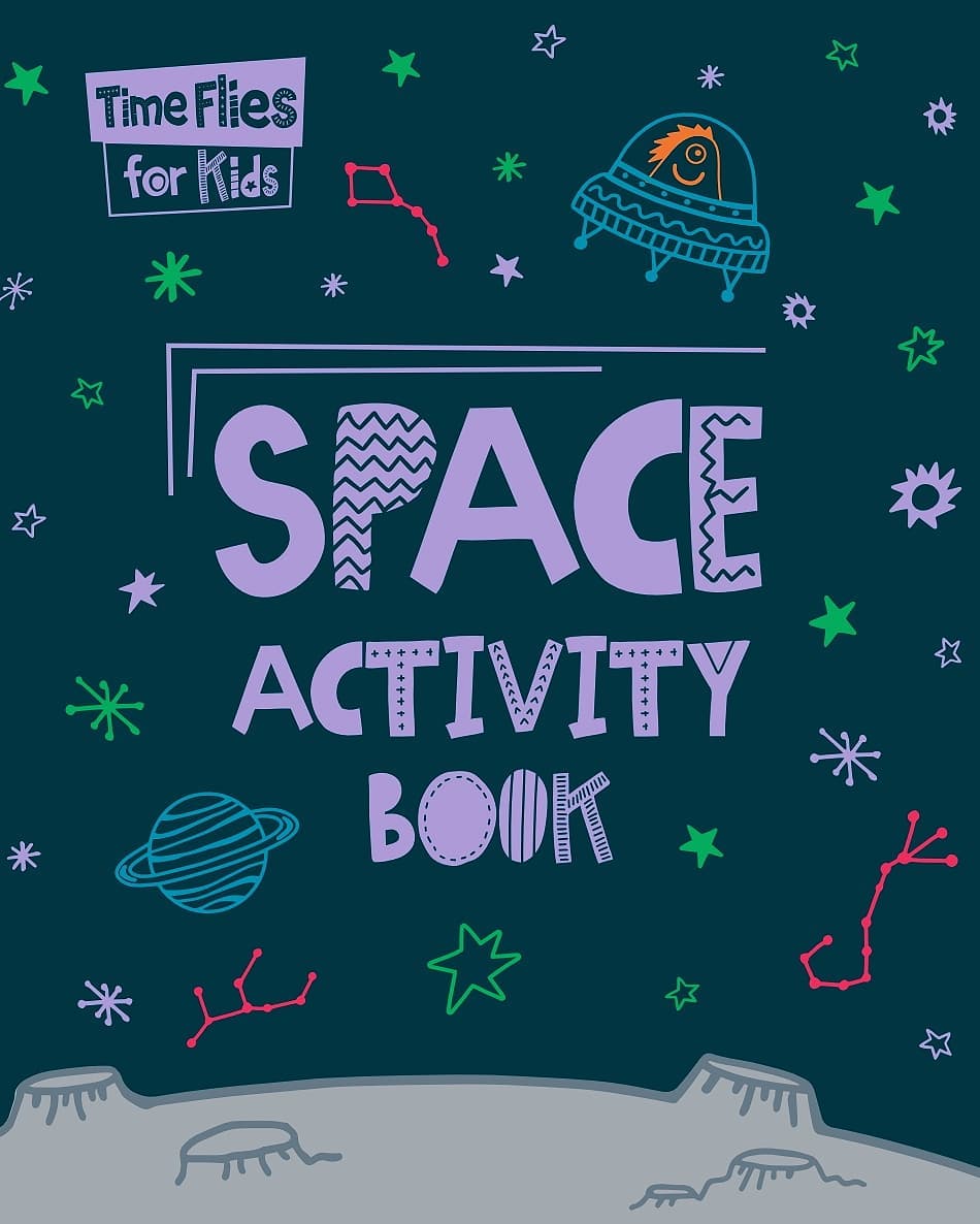 KazLCreative's tweet photo. Here's a first peek at the cover for a Space themed activity book. It's packed full of puzzles and colouring-in, with lots of space for your child's own creations. Designed for a lovely local company :) #timefliesforkids #childrensproduct #childrensdesigner #kidsproducts https://t.co/0xYr1MD667