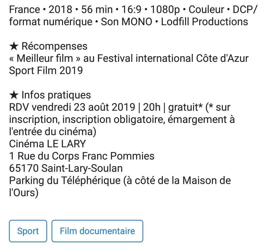LMDSlefilm's tweet photo. PROJECTION GRATUITE - vendredi 23 Août à 20h
🔴 Événement en Marge du #GRP2019
Inscriptions sur : https://t.co/rBaF3VEQqy
#trail #sportsante #dialyse #qualitedevie #rein https://t.co/iKuJeaiL5z