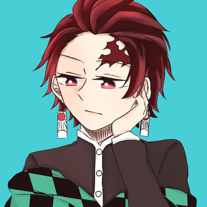 とうしろの発言はヤバい()さんがTwitterに投稿した竈門炭治郎(鬼滅の刃)のイラスト。