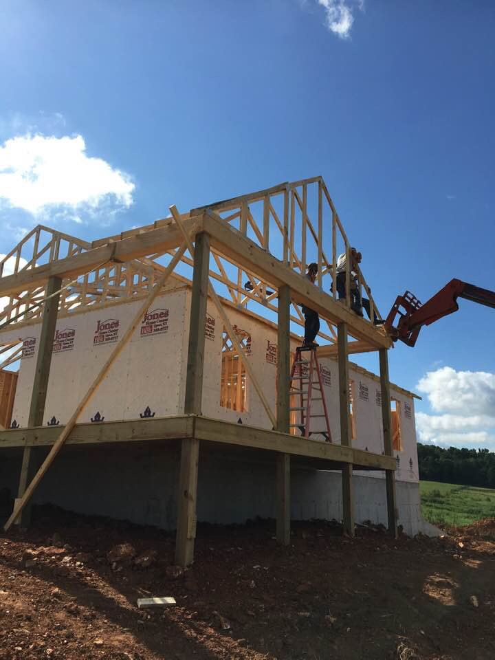 We ❤️ helping people make good things happen!  Thanks Herb Key &amp; building team - Riggs Construction for letting us help with your projects! #since1977  #letsbuildsomething