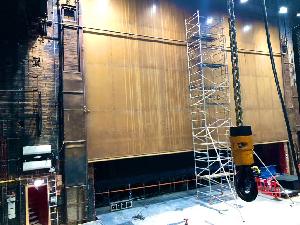 NikolaiFoster's tweet photo. An inspiring morning visiting @DominionTheatre , seeing how the refurbishment is coming along and planning transfer of @CurveLeicester ‘s @whitexmasshow . A privilege to see this great theatre’s history uncovered. https://t.co/p7u6n3RlcR