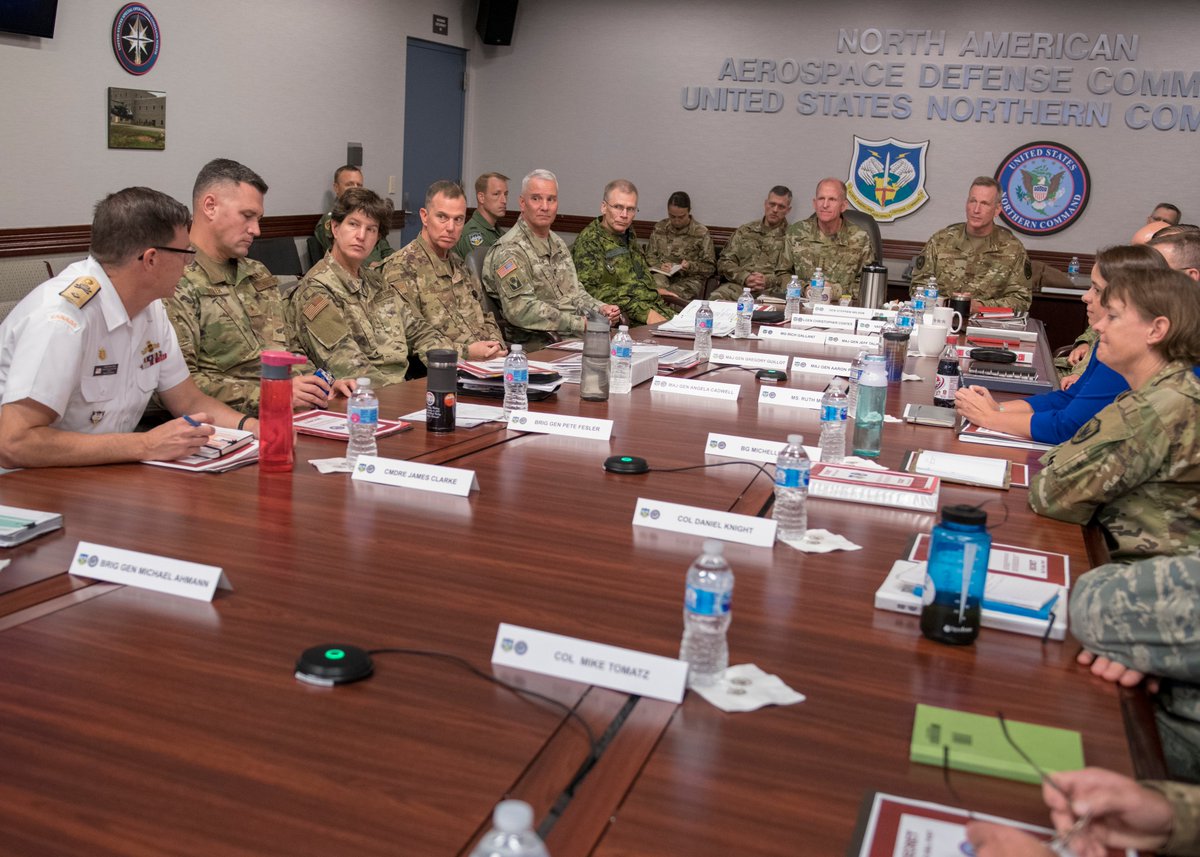 USNorthernCmd's tweet photo. Gen. Stephen Wilson, @usairforce #VCSAF, visited @NORADCommand and @USNorthernCmd headquarters today to discuss the important role the Air Force plays in #HomelandDefense. It was an honor to host you today, sir. @csafofficial https://t.co/GQ73tTPncU