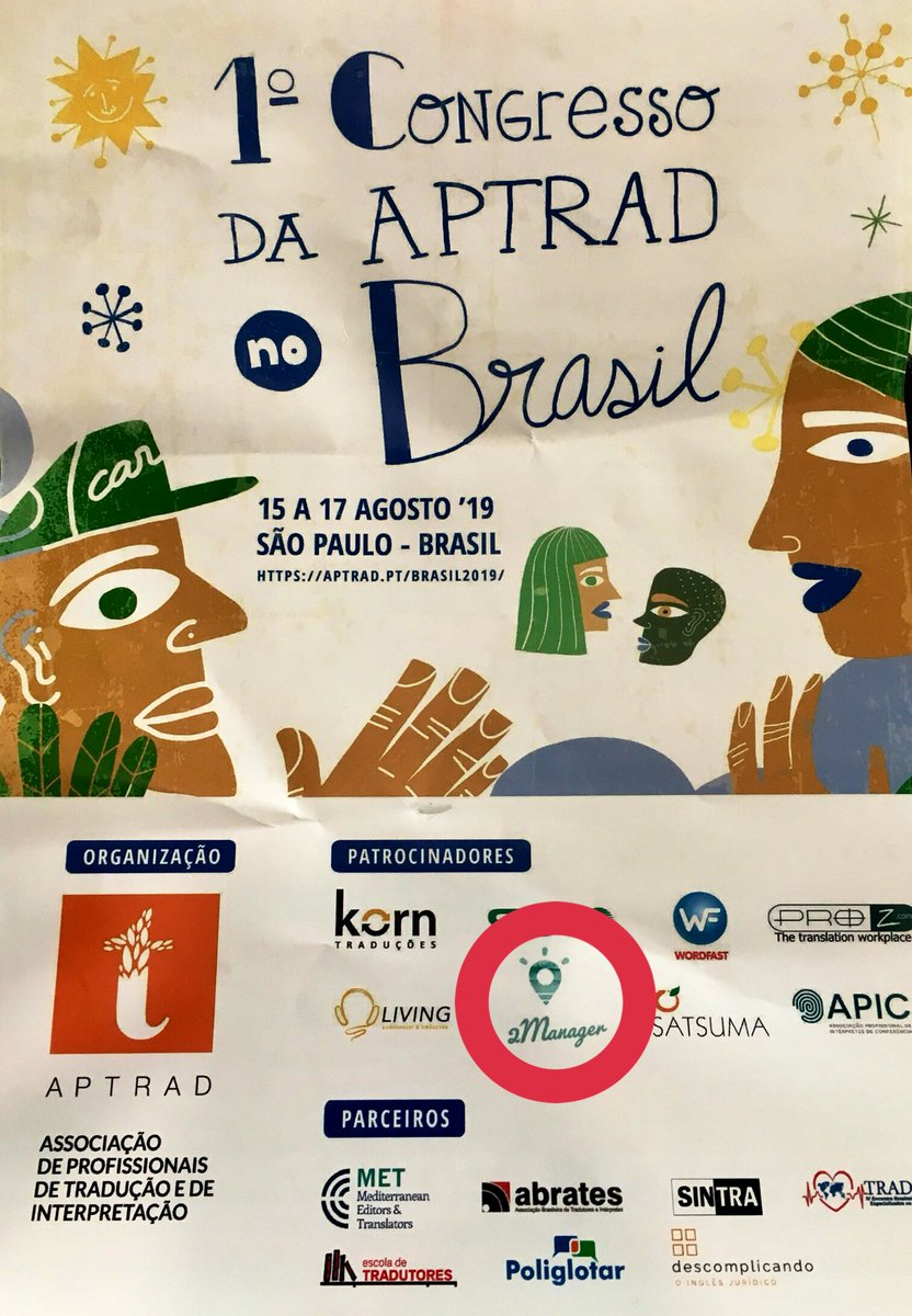 apaulinhavianna's tweet photo. O 1o congresso da @aptradportugal já começou e o 2Manager está marcando presença! 
Se você é revisor ou tradutor venha conhecer essa ferramenta incrível! #traducao #revisao #aptrad #gestaofinanceira https://t.co/Mqcr18HCff
