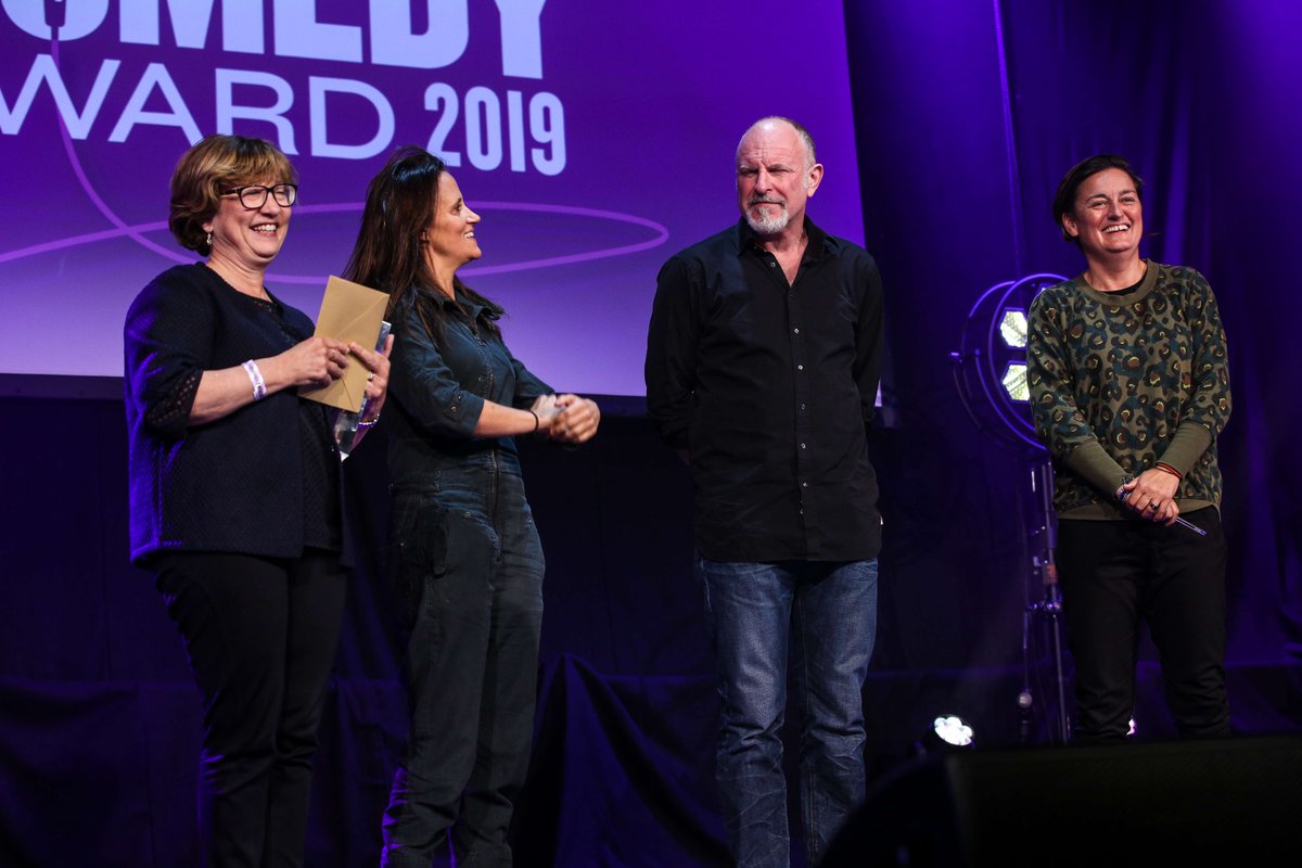 R4ComedyAward's tweet photo. Thanks to our brilliant judging panel for the live final this year - @TheSimonEvans @zoelyons @sionedwiliam @ninaconti... https://t.co/45UUyyQJkA