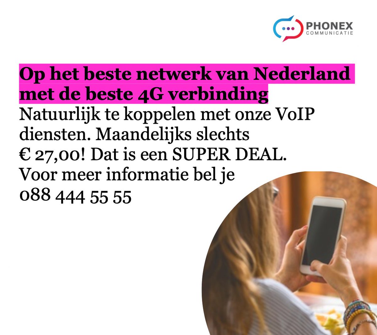 PHONEX_NL's tweet photo. Bij ons kun je ook terecht voor de beste mobiele deals. Op het beste geteste netwerk. #phonex #eerlijk #betrouwbaar #toegankelijk #mobiel #voip #ictoplossingen #telecom #ictbedrijfzeeland https://t.co/IuwGJvNqOV