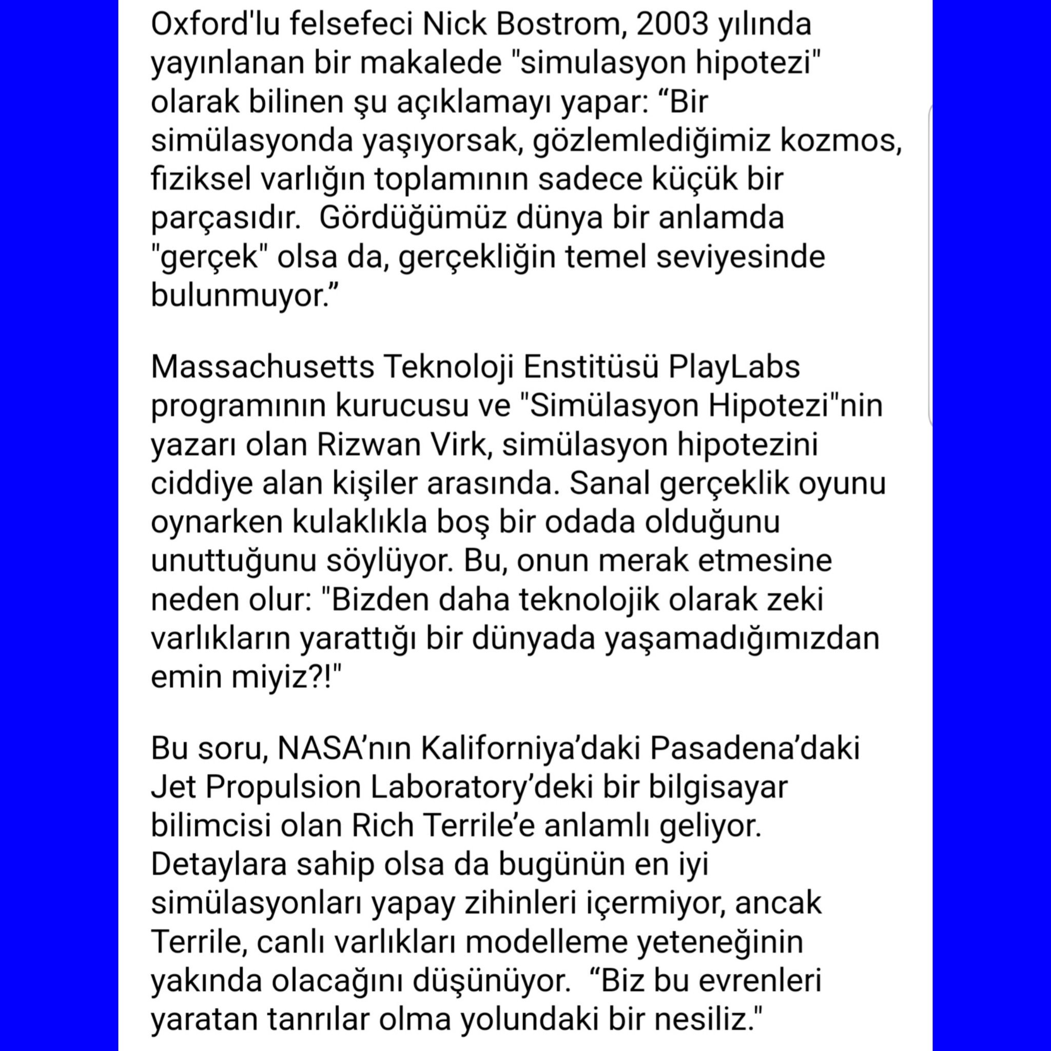 ayliner on twitter bilim fizik kuantum kuantumfizik simulasyon bir evrende mi yasiyoruz bakin bilim insanlari ne dusunuyor 1 kisim devami diger tweette https t co 2dej1fmnur https t co v8hsltksz4 twitter