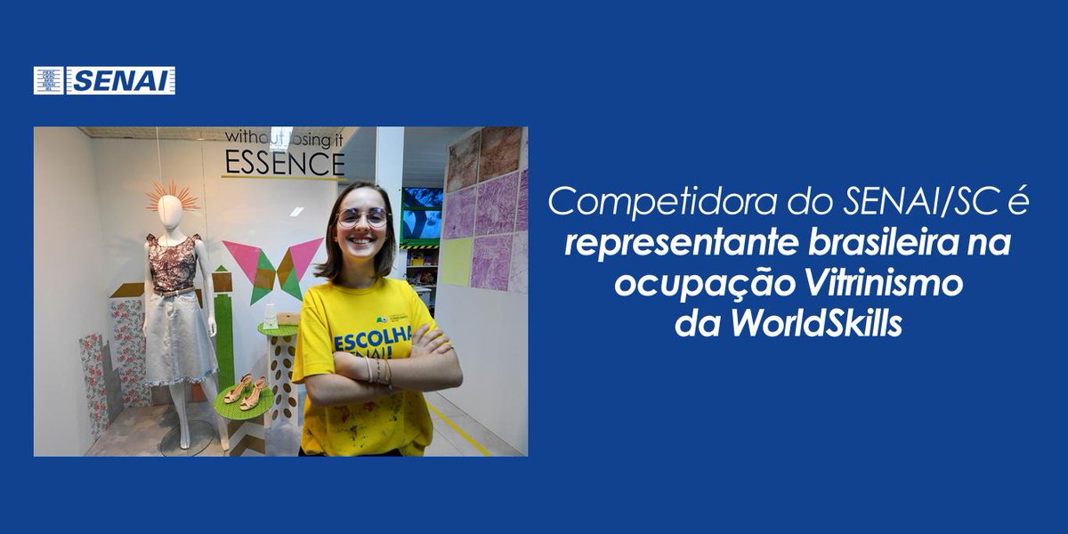 FIESC's tweet photo. Gabriele Raiser, do @SENAIsc, será a representante brasileira de #Vitrinismo, no mundial de profissões, a #WorldSkills, que começa no próximo dia 22, em Kazan, na Rússia. 👉 Conheça a história: https://t.co/vwyMBwI3x0 @SENAInacional
#BrasilnaWS
#Vitrinismo
#senaisc https://t.co/U2ROuFOdT8
