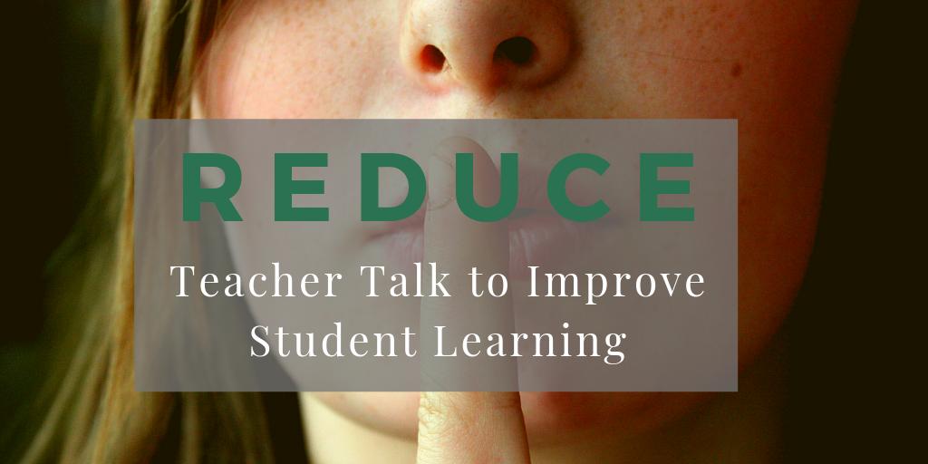 Whoever is doing the talking (and thinking) is usually who is doing the learning. Read this post to learn about ways you can limit teacher talk and have students take ownership for their own learning! bit.ly/2HlWXMb #studentvoice #engagechat #edchat