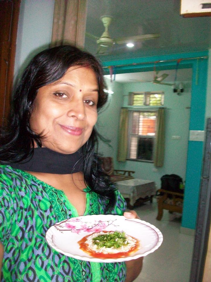 Seemajain515's tweet photo. @WishfulByW #TricolorTriumph Found this pic of yummy delicious Tiranga dish which I made for a cooking competition long a go while scrolling down my feed. https://t.co/h71BBnuu5k