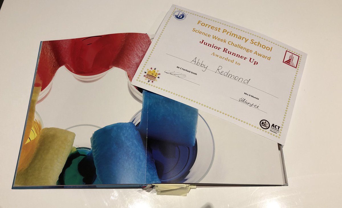RedmondWayne's tweet photo. Thanks @medickinson two experiments from “the kitchen science cookbook” were winners at our local school @Aus_ScienceWeek science poster event. Well done Abby, well done Ella. https://t.co/X8R89Tfj6W