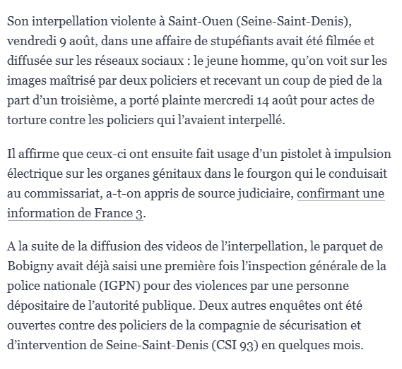 pauvreencolere's tweet photo. #info #SSD #SSD93/#SSD95
Saint-Ouen:3 #plaintes déposées contre les #policiers d #CSI 93=#CSI93
loupés,ce qu'on appelle #bavures,doivent être punis ou il y aura #vengeance 1jour L jeune irons a la mitraille VS police!#totoutard
#Marseille #paris #mafia #peuple #dealer
#saintouen https://t.co/VBMHIjrsJO