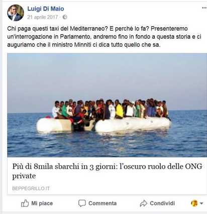 cavallaro_lore's tweet photo. @francescatotolo @SkyTG24 @openarms_fund Semnra che @luigidimaio abbia dimenticato qualcosa...
traa i suoi #5stelle ci sono elettori che non vogliono più sbarchi ong, e lo stop alle ong era nel programma elettorale del #Movimento5Stelle https://t.co/LD6k4H0Wvz