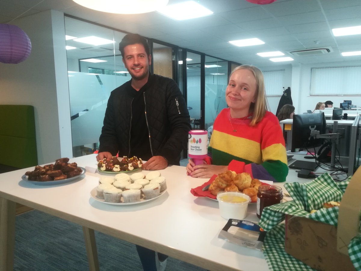 SMIworkwear's tweet photo. We turned our office into #summerpicnic #bakeoff today, with 12 bakes for us all to enjoy! All money raised will benefit @SSChospices #ChildrenHospice https://t.co/VKf5vv9J44