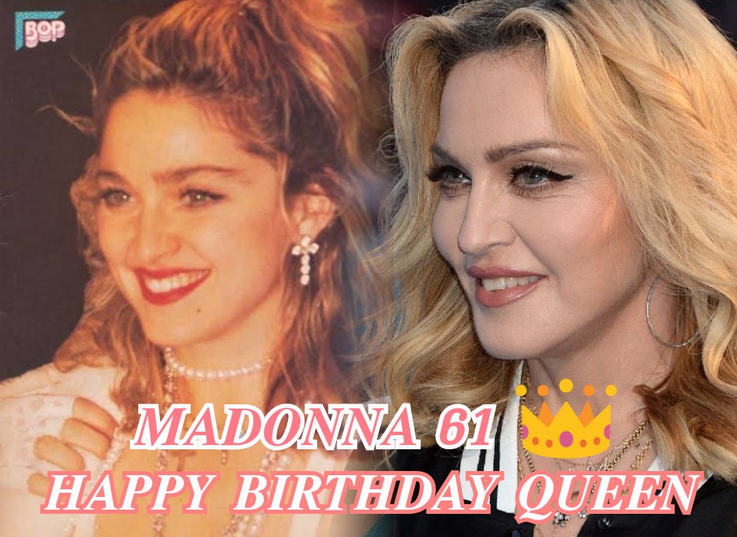 August 16 🎂🎉😘
Happy Birthday Queen 👑
#Madonna #61YearsOld
#Madonna61 #MadonnaBirthday 
#QueenOfPop #HappyBirthday